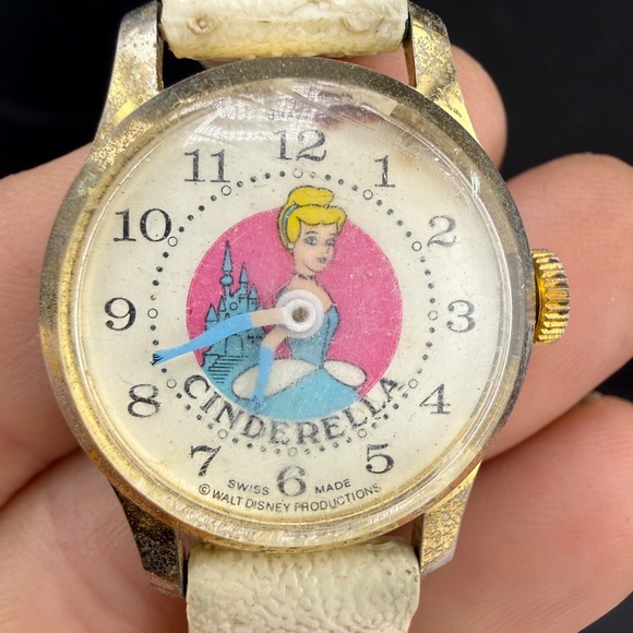 Disney Accessories - Vintage Disney Cinderella Wristwatch Silver Gold Tone Untested 7.5in